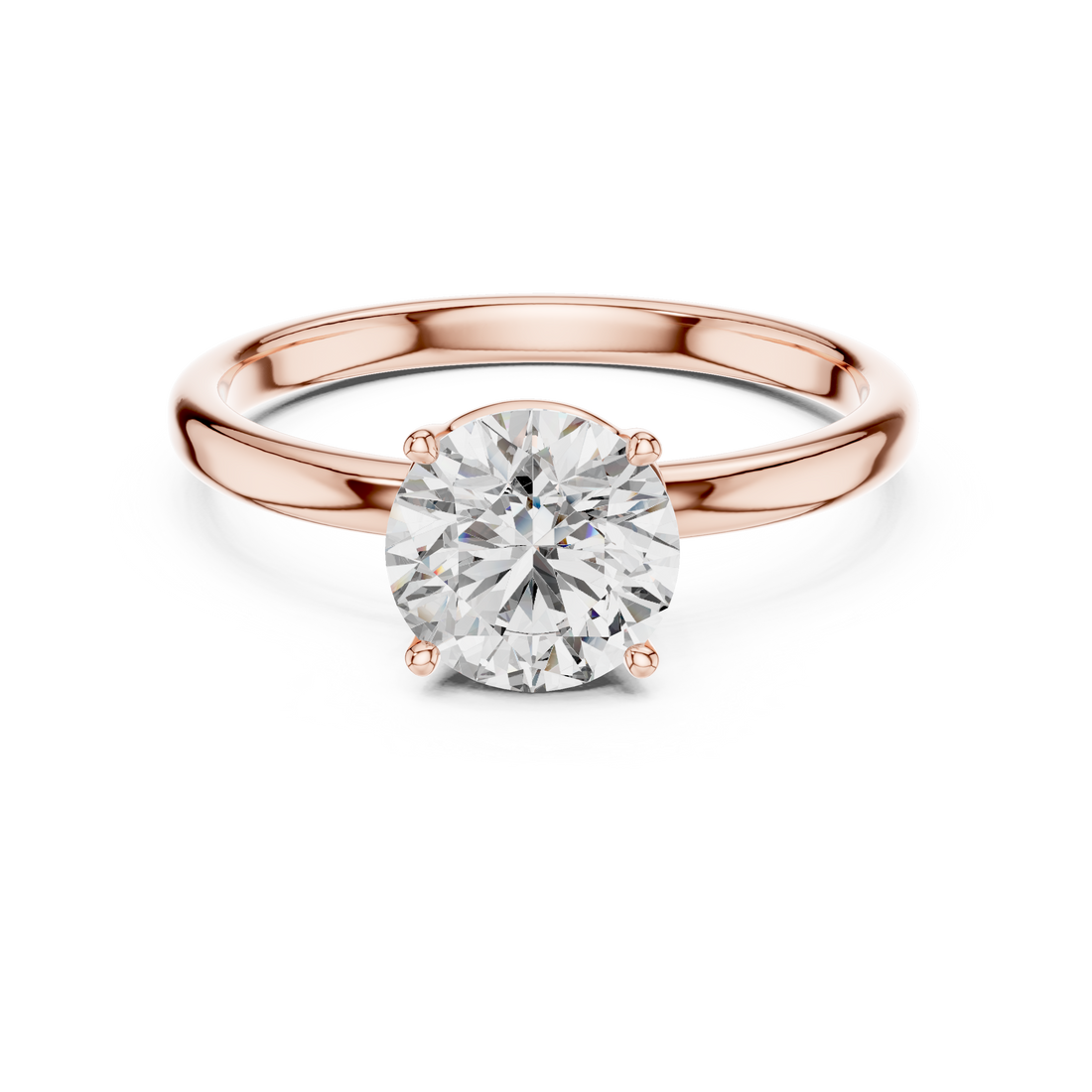 Royal Knife Edge Solitaire Lab Grown Diamond Ring