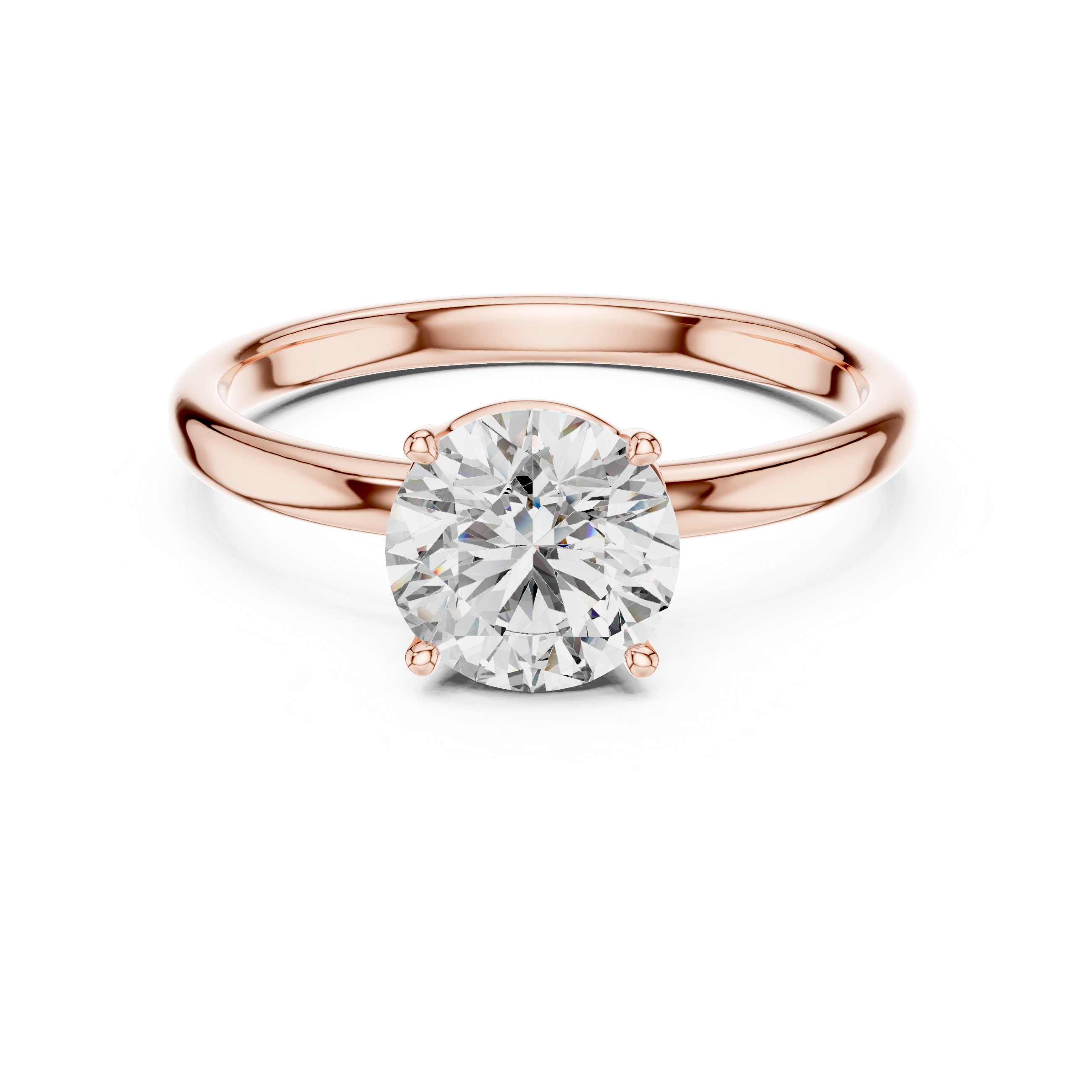 Royal Knife Edge Solitaire Lab Grown Diamond Ring