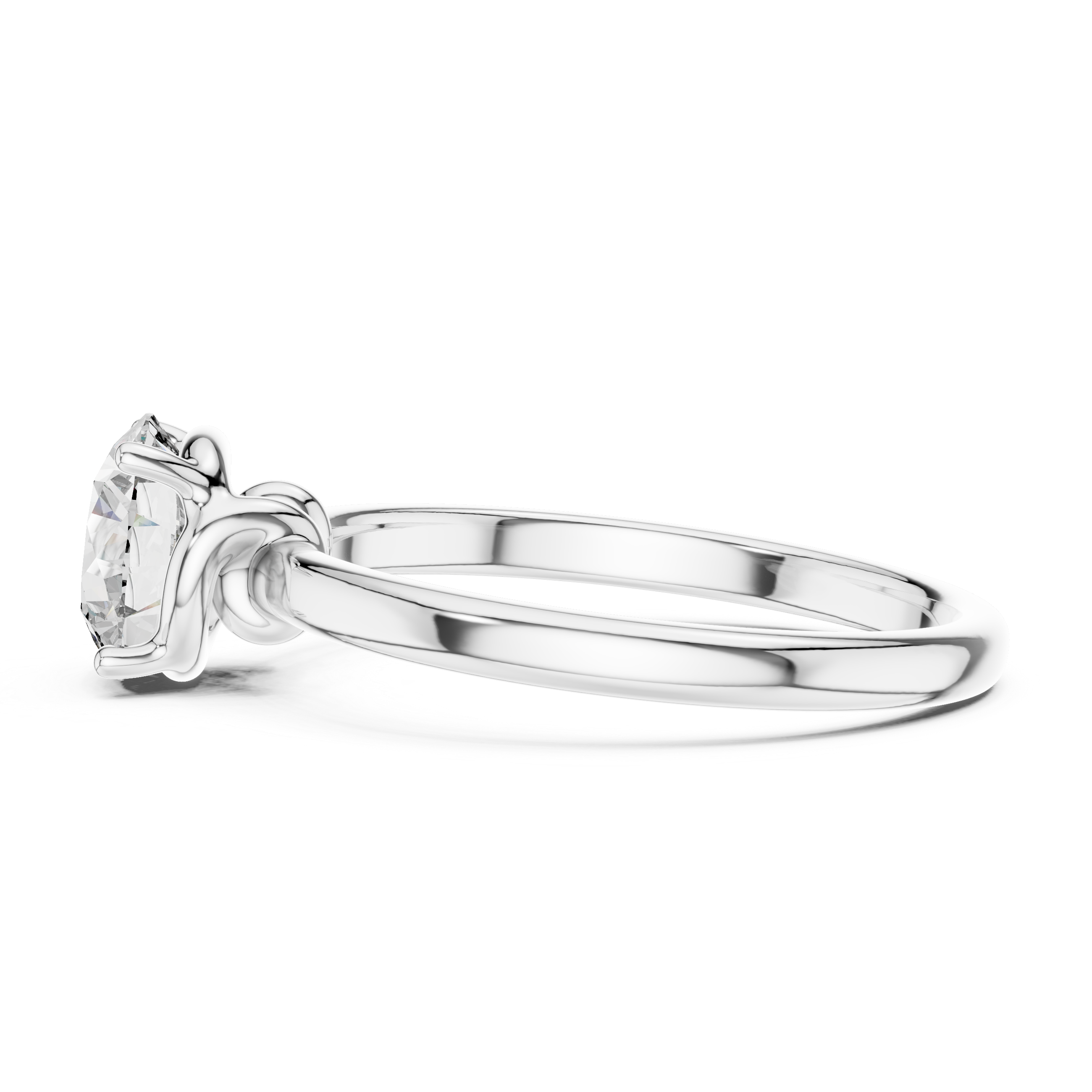 Royal Knife Edge Solitaire Lab Grown Diamond Ring