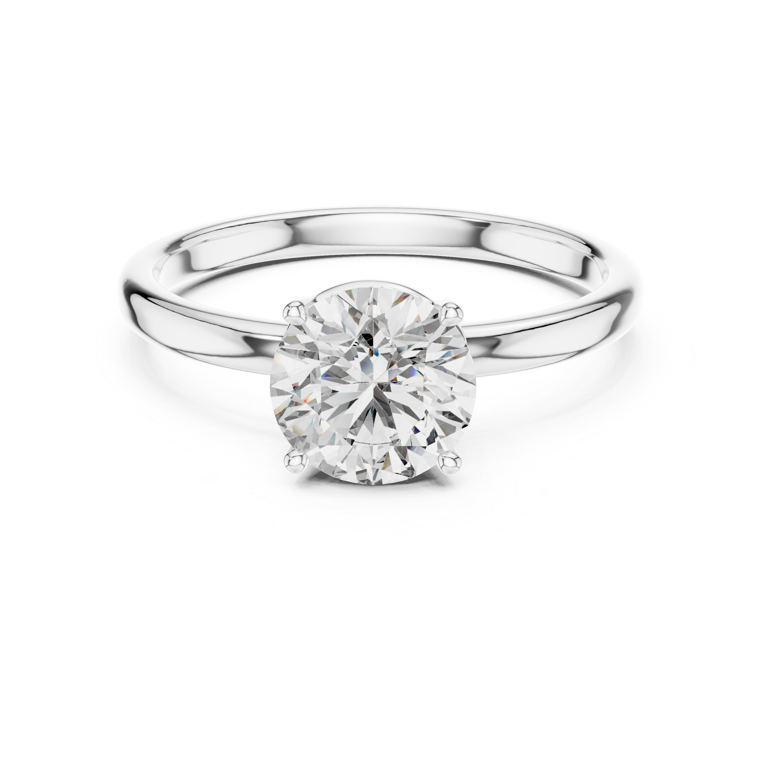 Royal Knife Edge Solitaire Lab Grown Diamond Ring