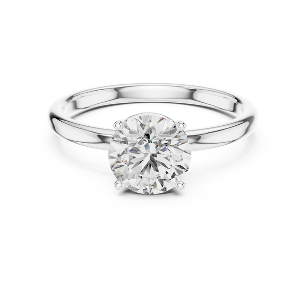 Royal Knife Edge Solitaire Lab Grown Diamond Ring