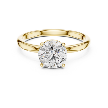 Royal Knife Edge Solitaire Lab Grown Diamond Ring