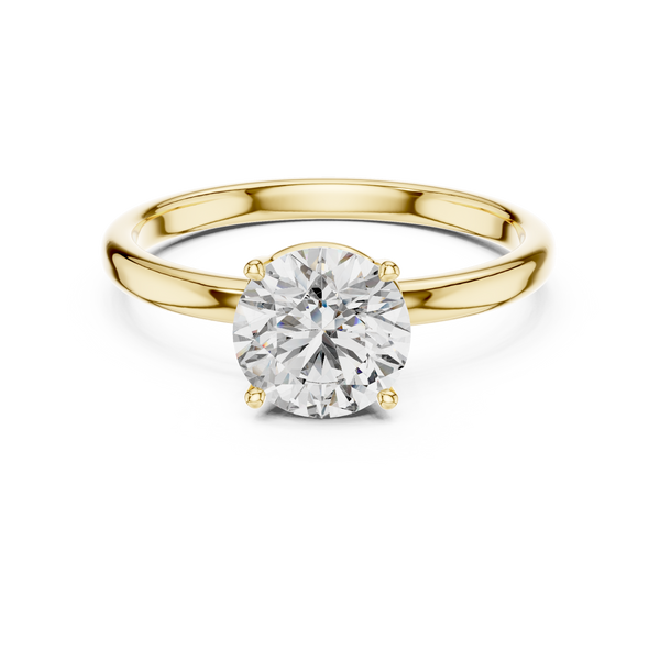 Royal Knife Edge Solitaire Lab Grown Diamond Ring