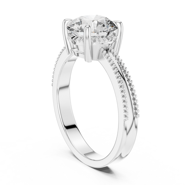 Celestial Motif Unique Lab Grown Diamond Ring