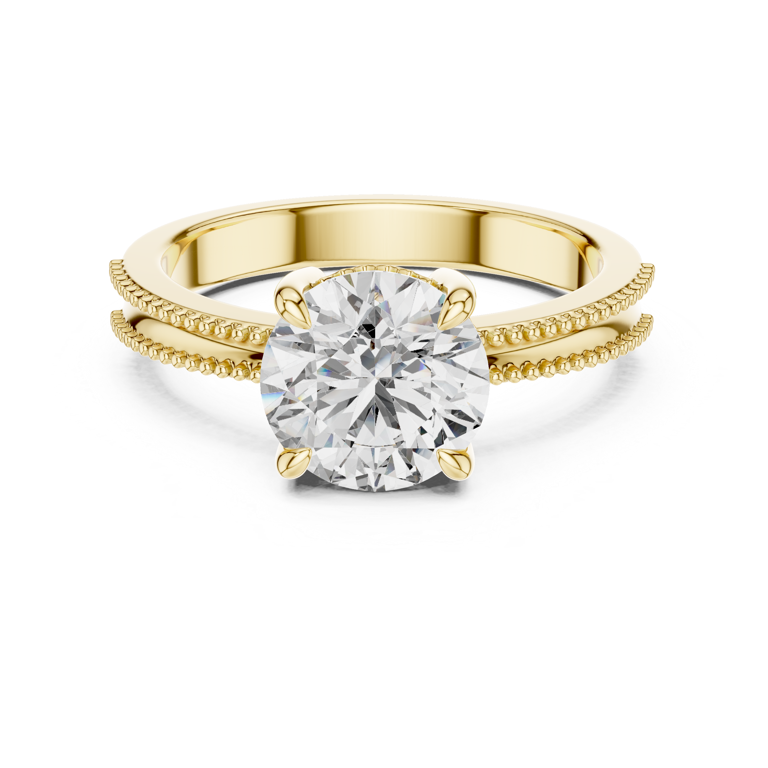 Celestial Motif Unique Lab Grown Diamond Ring