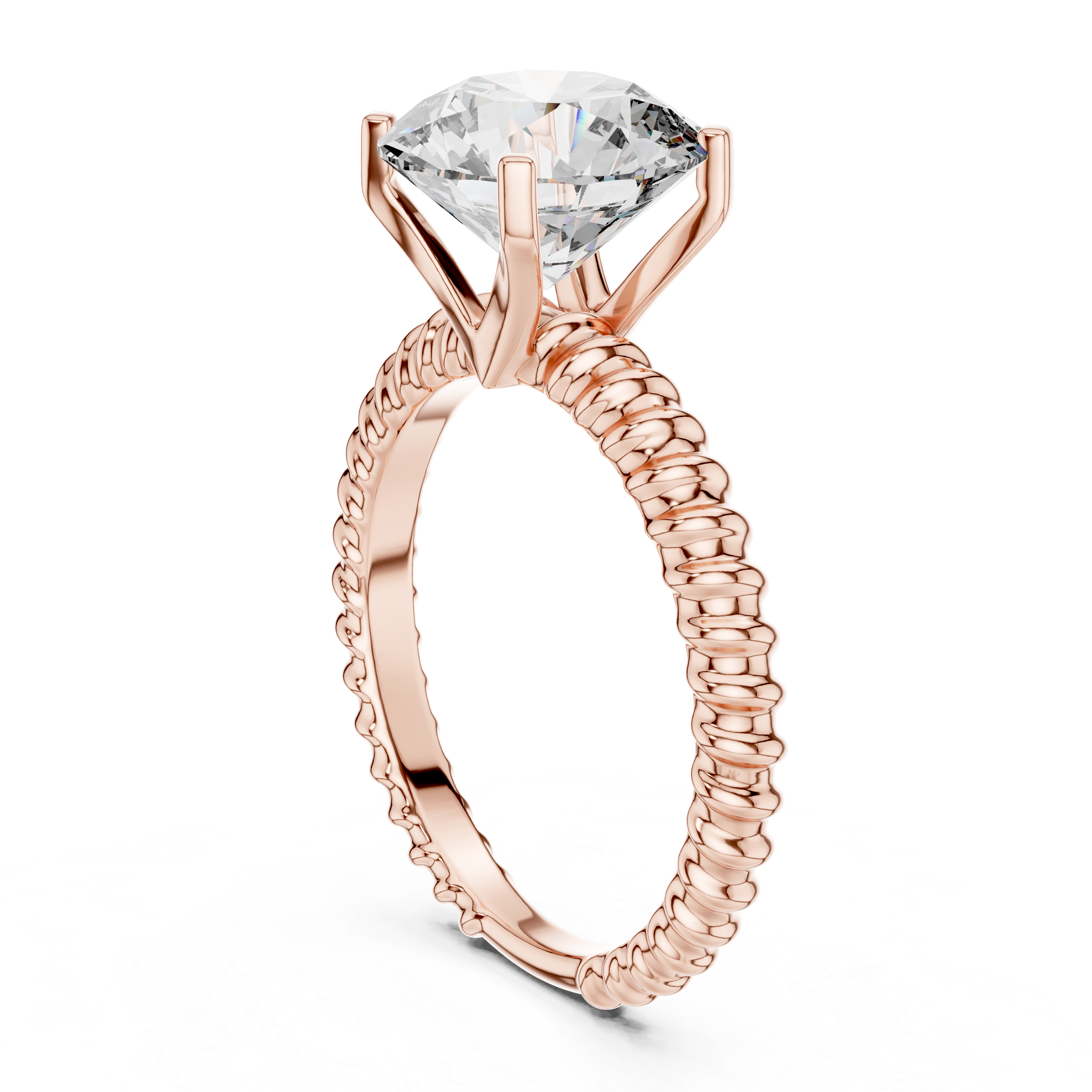Imperial Asscher Cut Luxury Lab Grown Diamond Ring