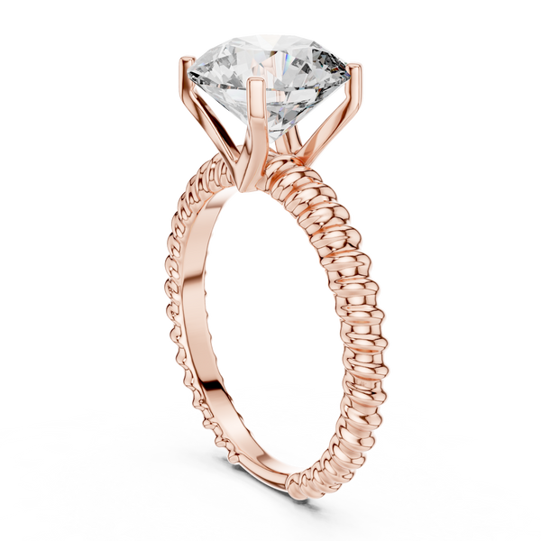 Imperial Asscher Cut Luxury Lab Grown Diamond Ring