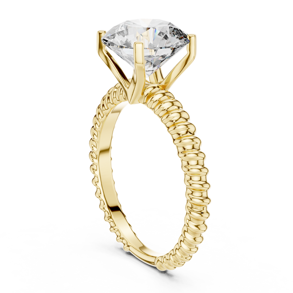 Imperial Asscher Cut Luxury Lab Grown Diamond Ring