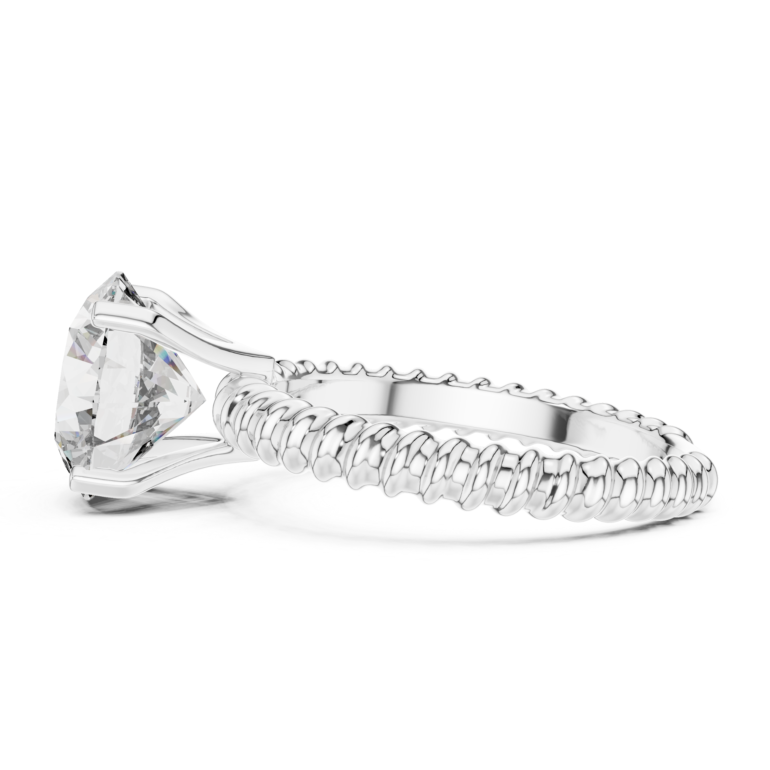 Imperial Asscher Cut Luxury Lab Grown Diamond Ring