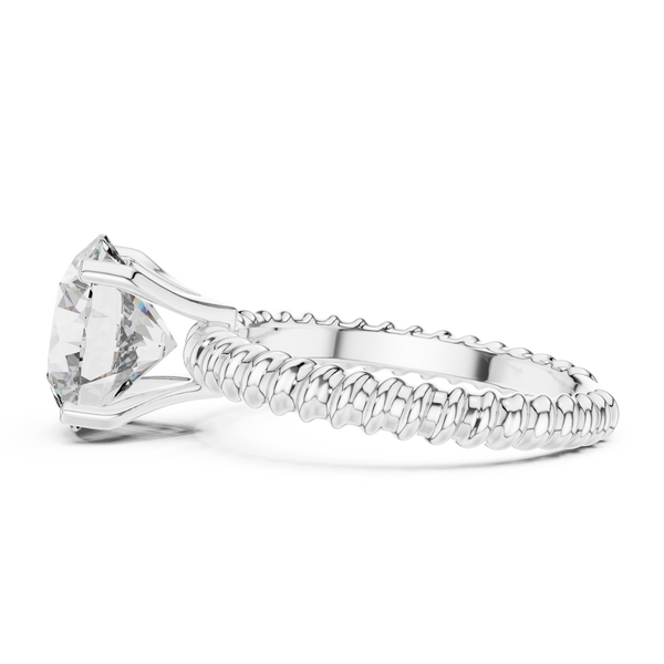 Imperial Asscher Cut Luxury Lab Grown Diamond Ring