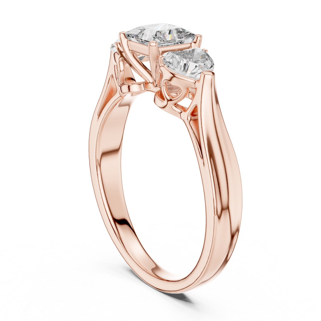 Graceful Infinity Loop Design Lab Grown Diamond Ring