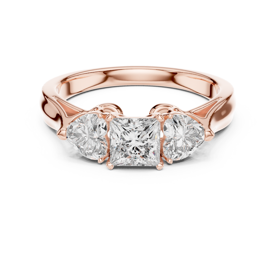 Graceful Infinity Loop Design Lab Grown Diamond Ring