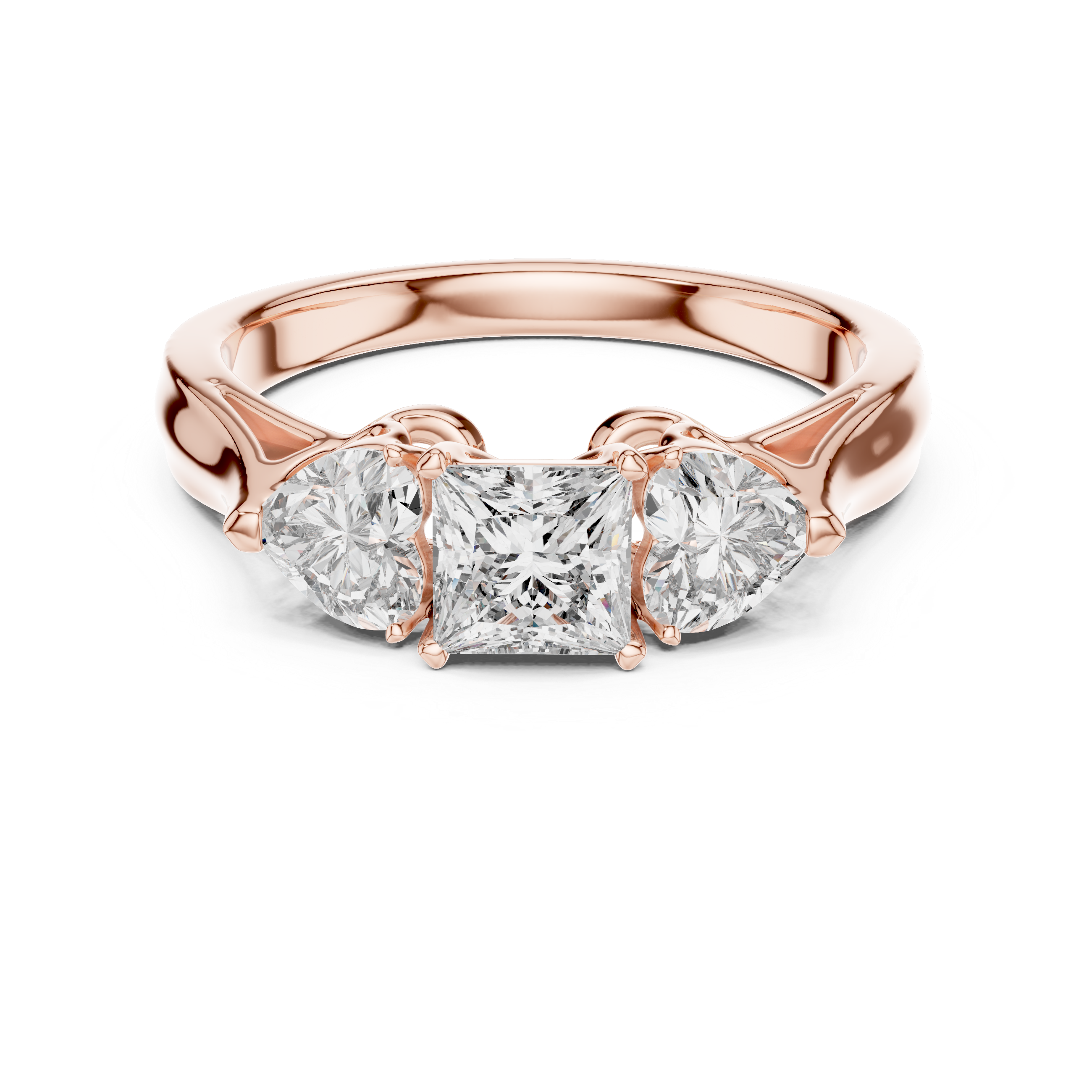 Graceful Infinity Loop Design Lab Grown Diamond Ring