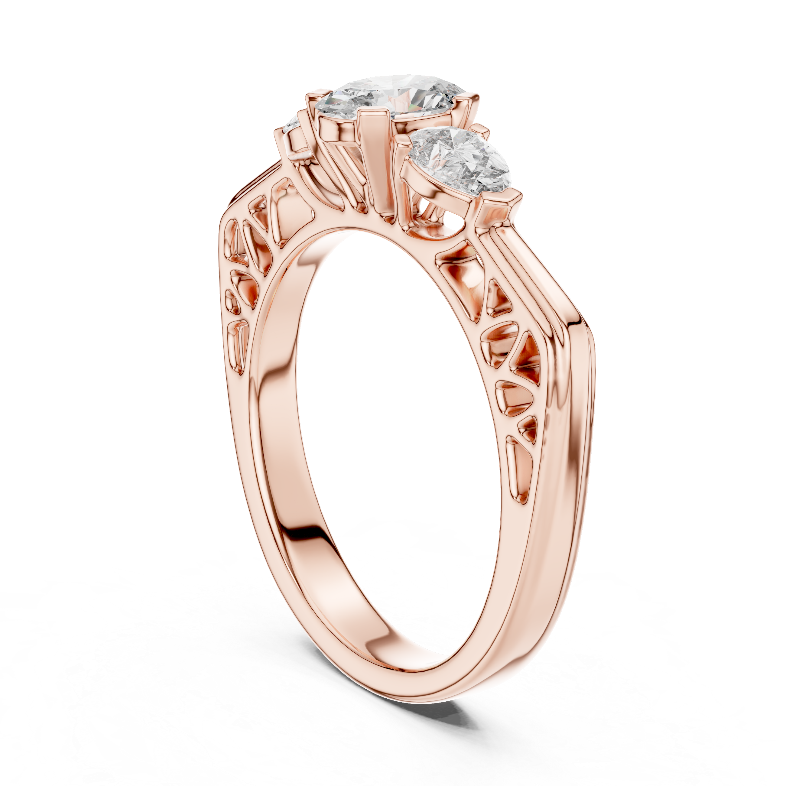 Modern Tension Set Minimalist Lab Grown Diamond Ring