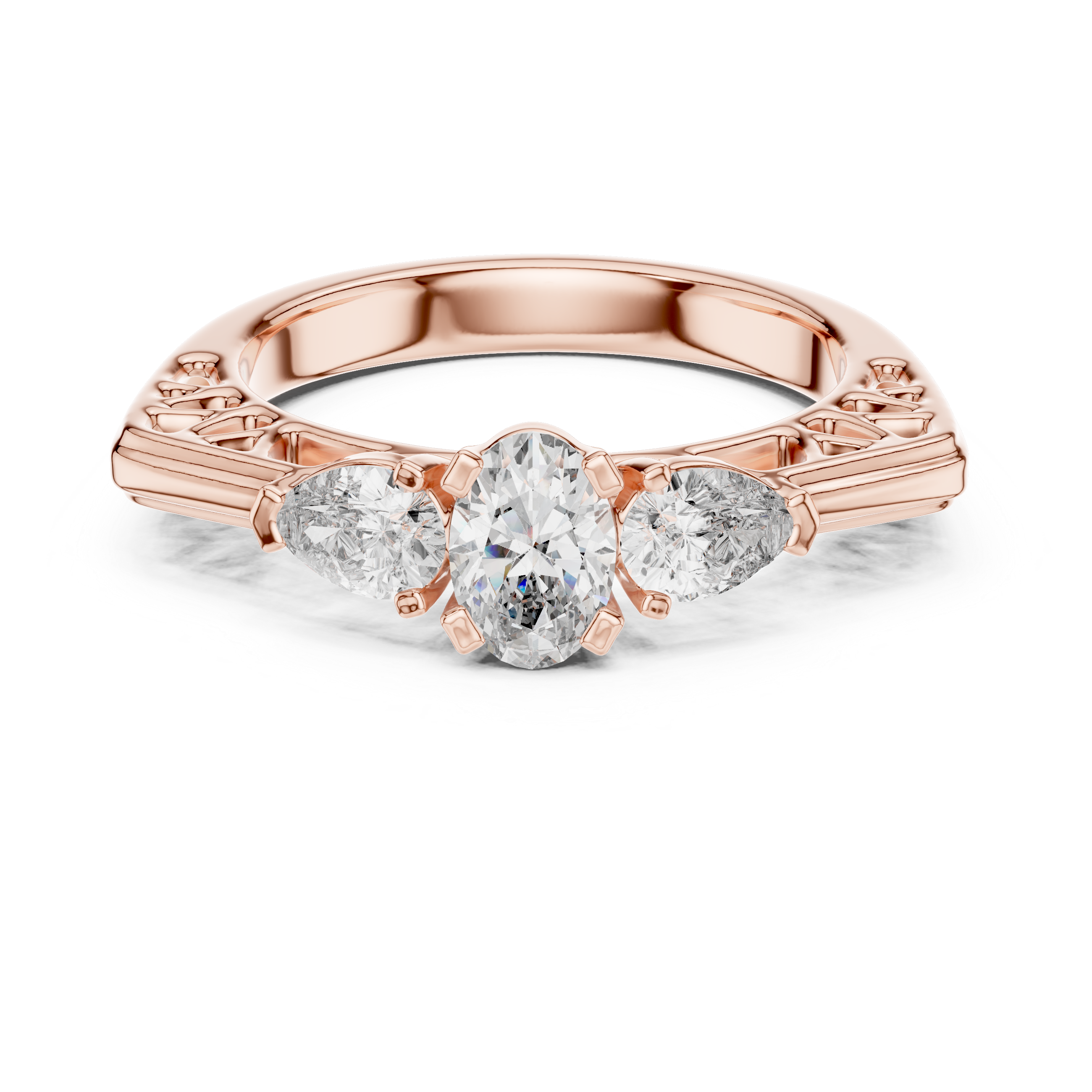 Modern Tension Set Minimalist Lab Grown Diamond Ring