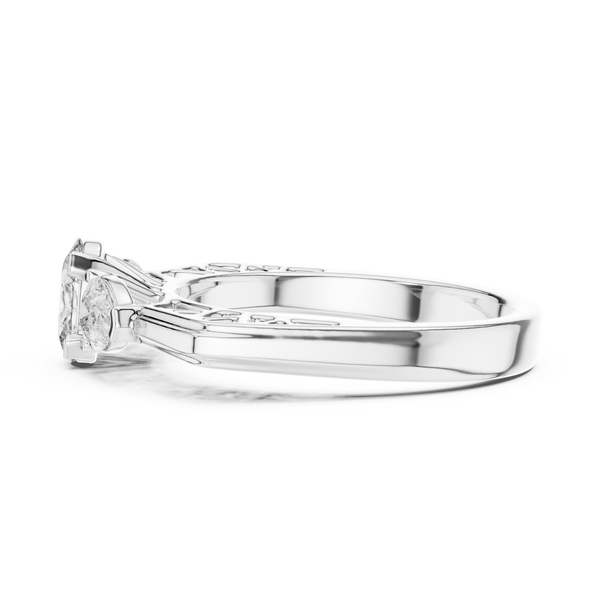 Modern Tension Set Minimalist Lab Grown Diamond Ring