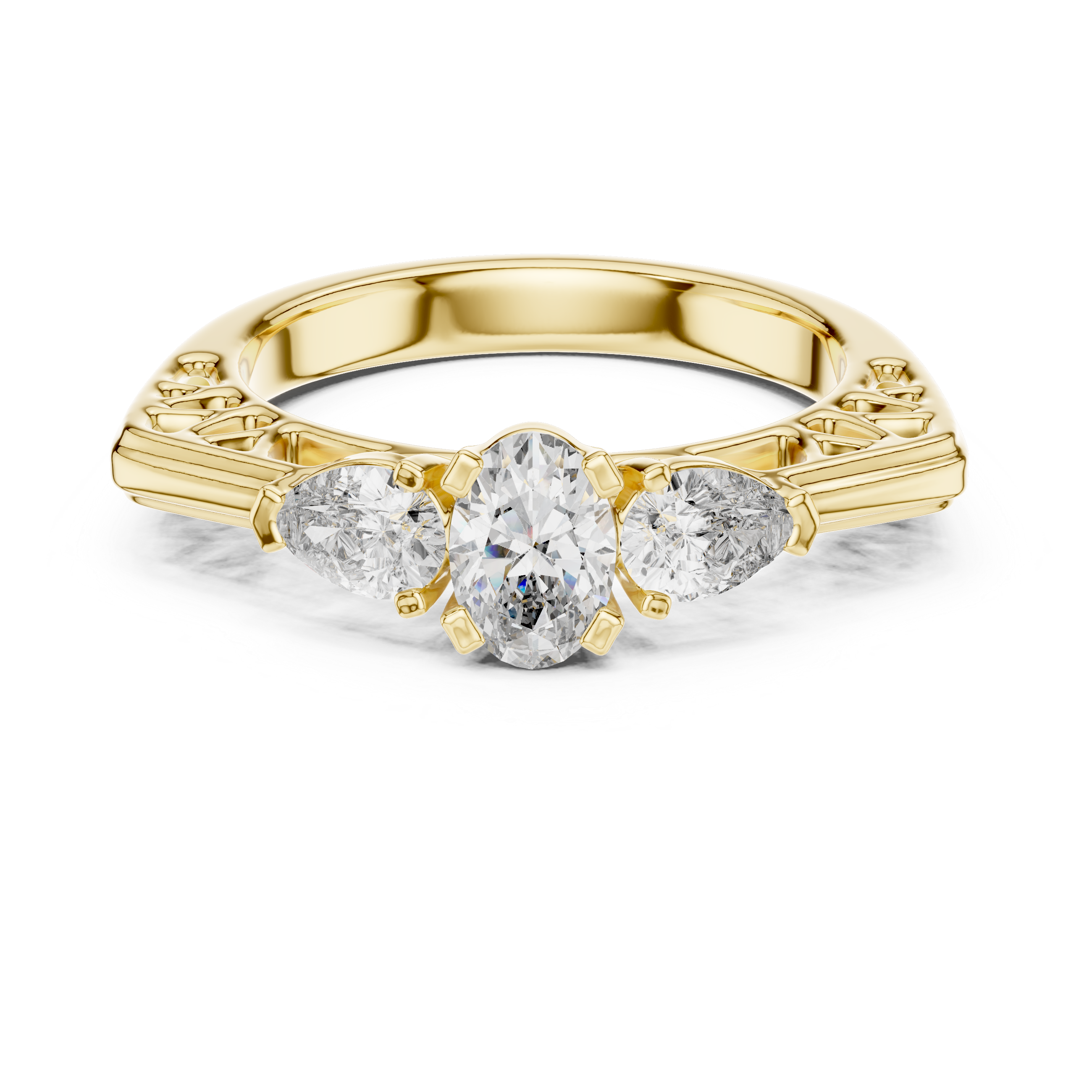 Modern Tension Set Minimalist Lab Grown Diamond Ring