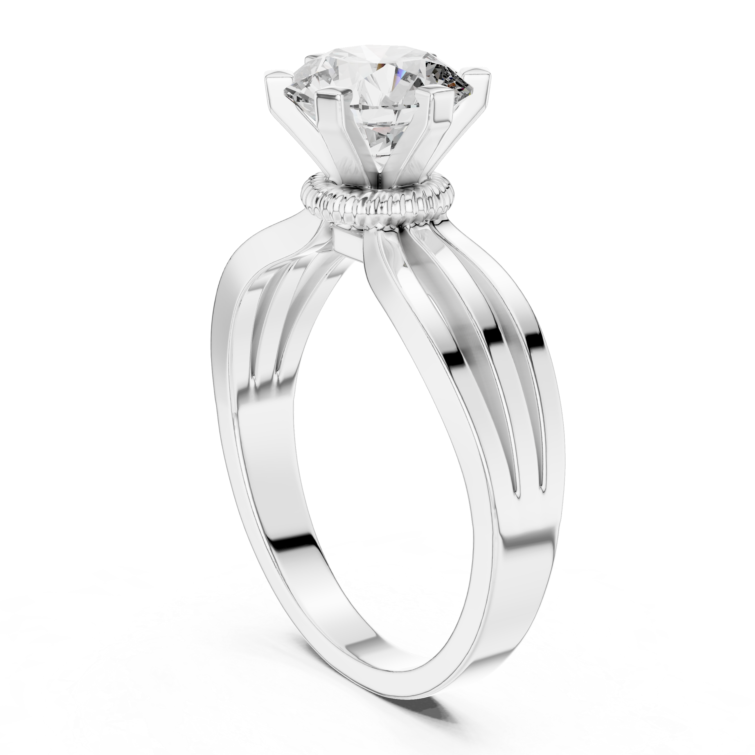 Stunning Strip Past Lab Grown Diamond Ring