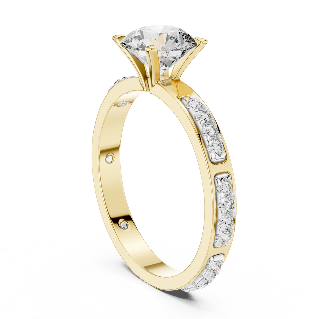 Brilliant Cluster Hidden Halo Lab Grown Diamond Ring