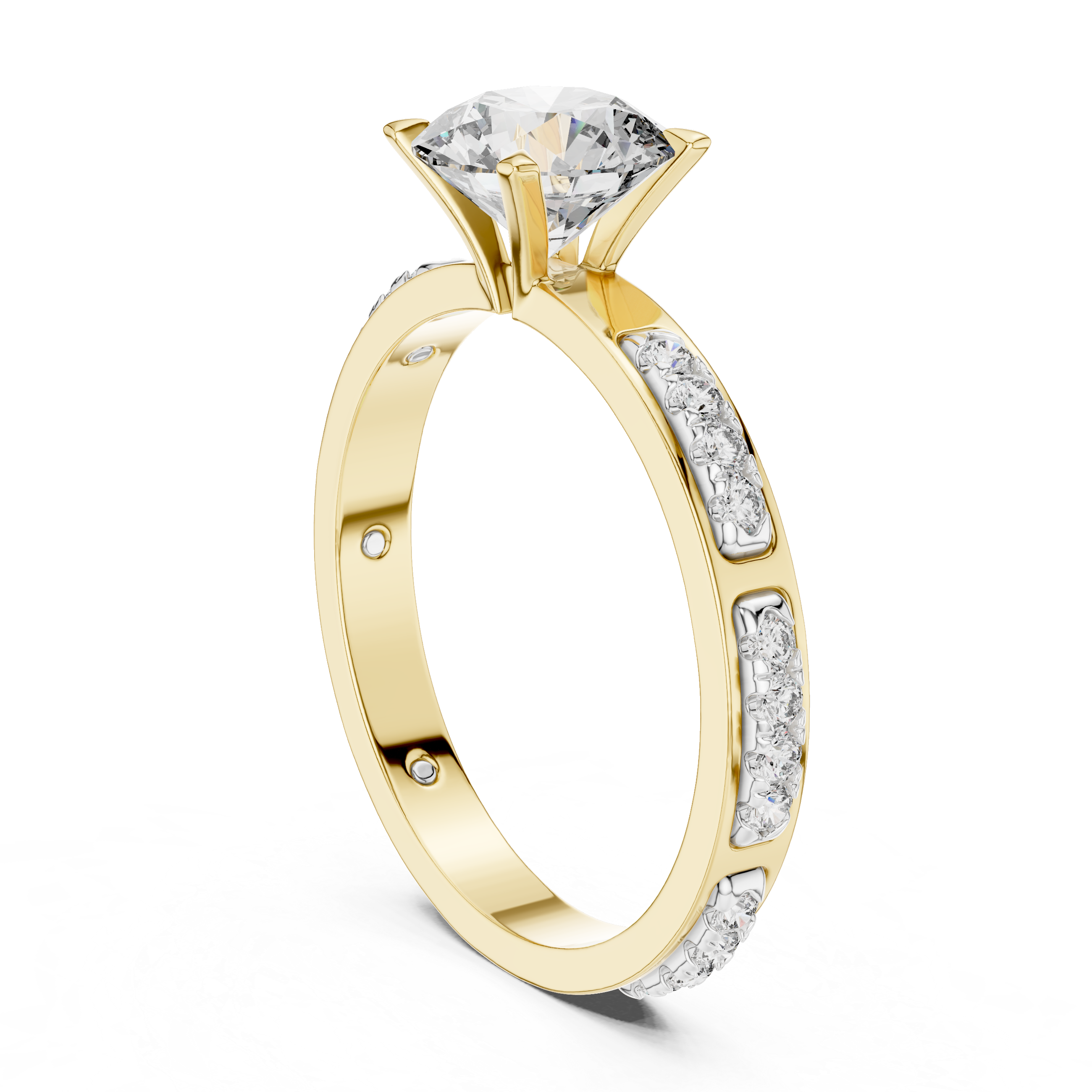 Brilliant Cluster Hidden Halo Lab Grown Diamond Ring