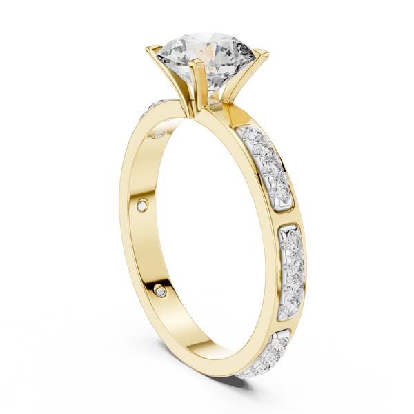 Brilliant Cluster Hidden Halo Lab Grown Diamond Ring