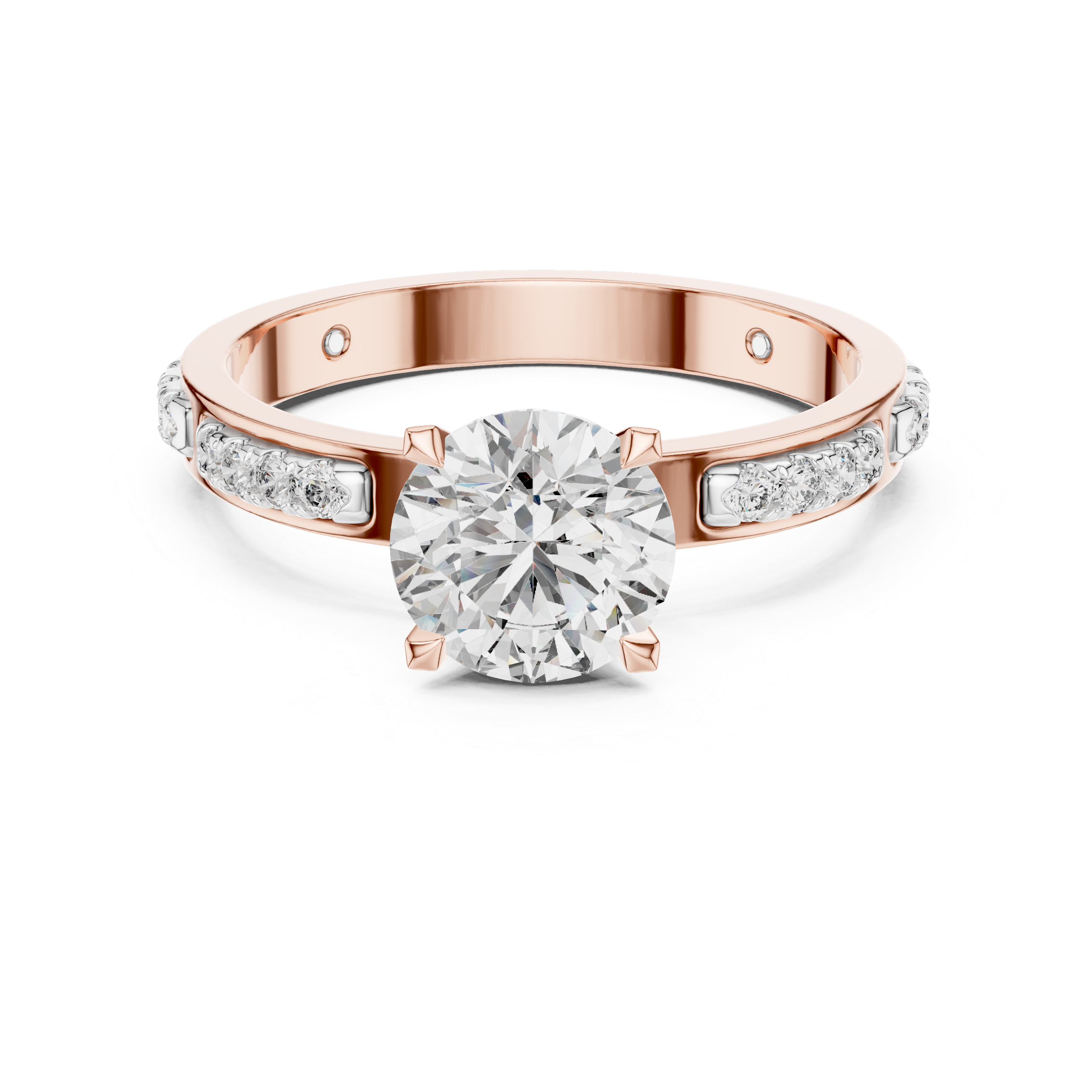 Brilliant Cluster Hidden Halo Lab Grown Diamond Ring