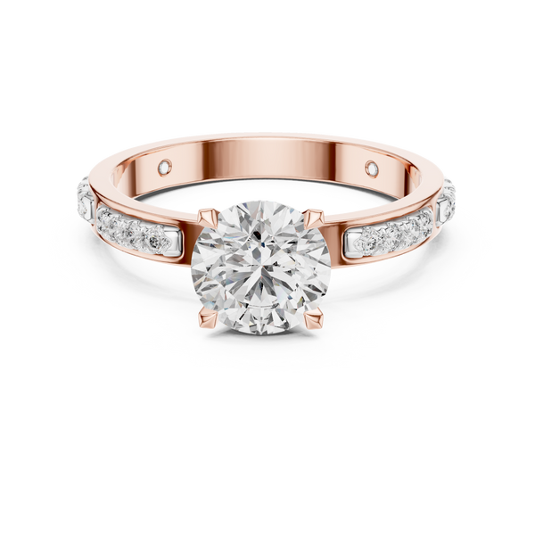 Brilliant Cluster Hidden Halo Lab Grown Diamond Ring