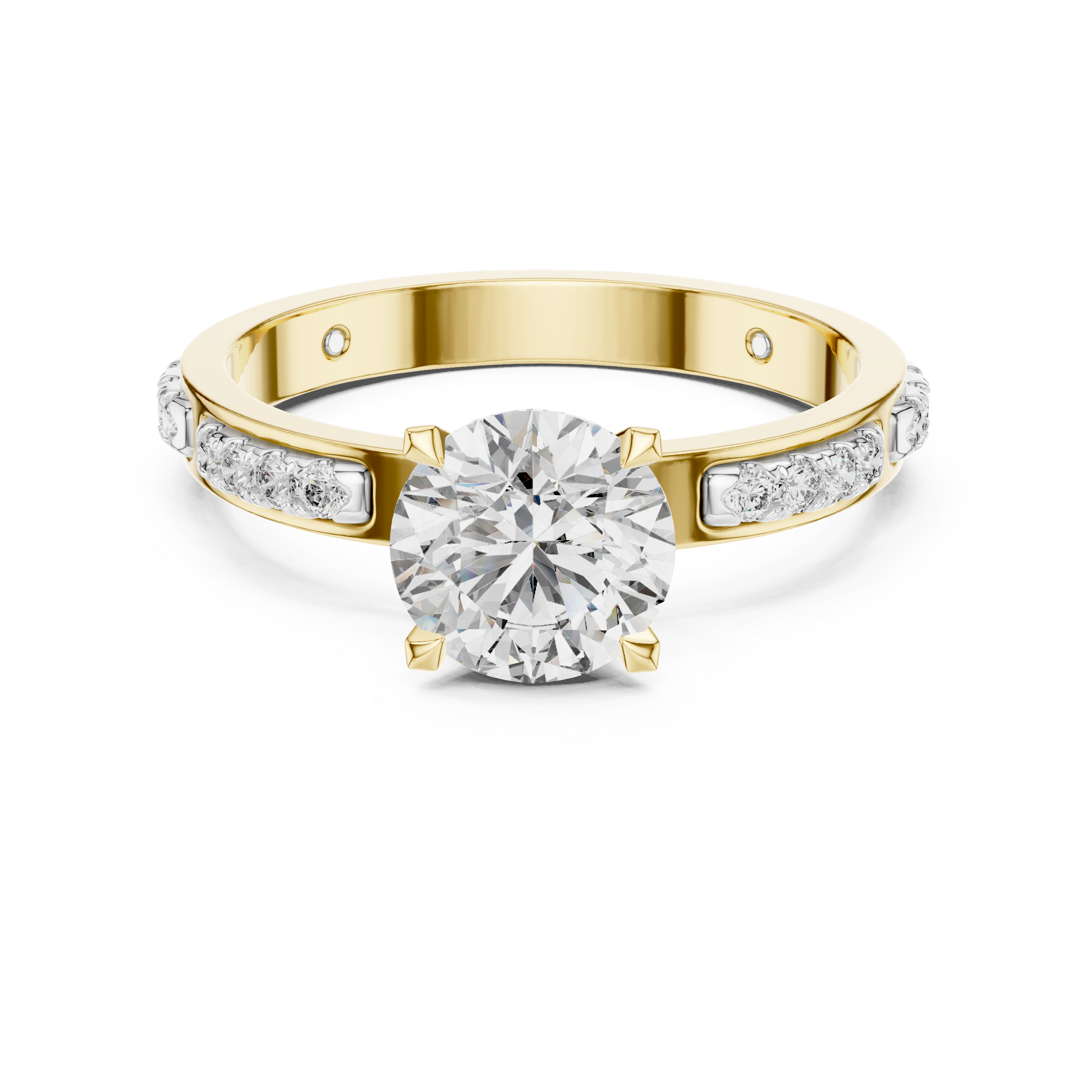 Brilliant Cluster Hidden Halo Lab Grown Diamond Ring