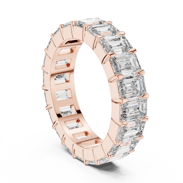 Glistening Eternity Band Lab Grown Diamond Ring