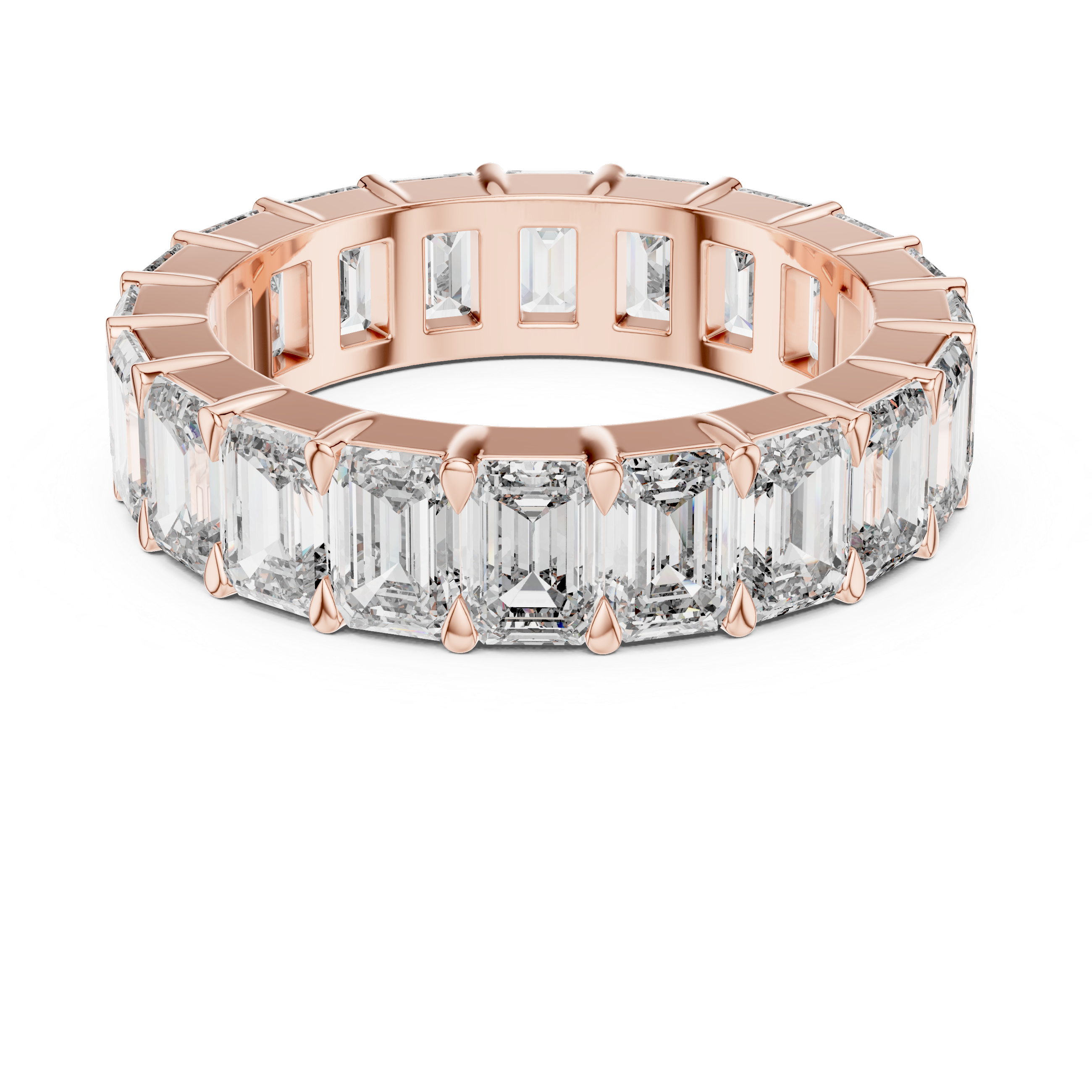 Glistening Eternity Band Lab Grown Diamond Ring