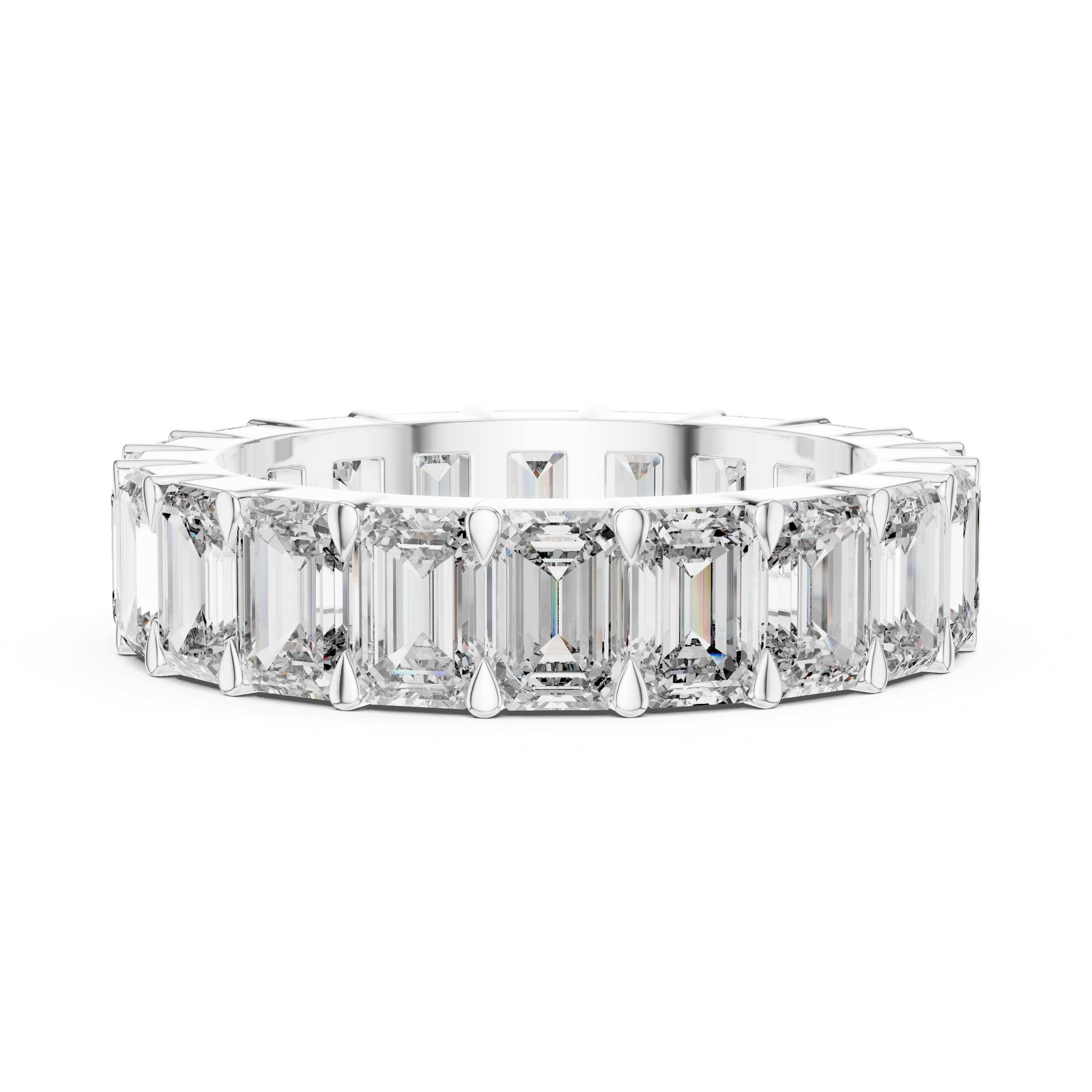 Glistening Eternity Band Lab Grown Diamond Ring
