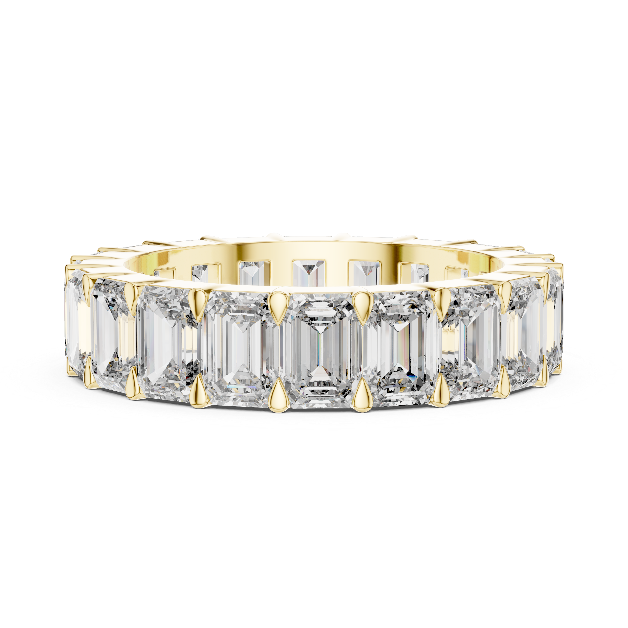 Glistening Eternity Band Lab Grown Diamond Ring
