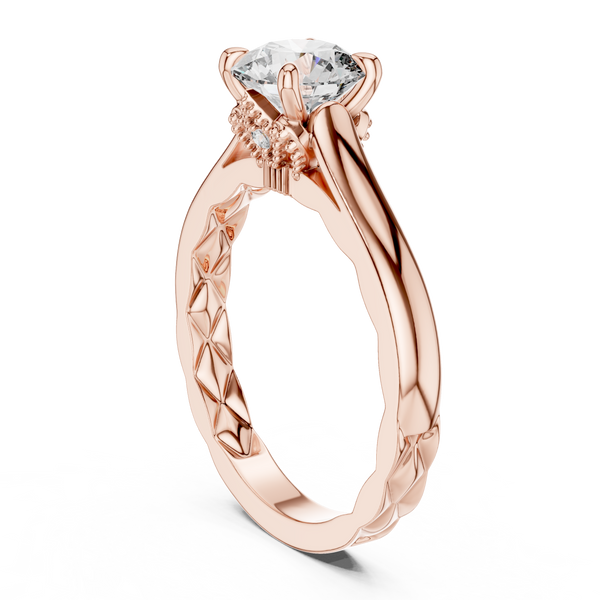 Sophisticated Emerald Cut Classic Lab Grown Diamond Ring