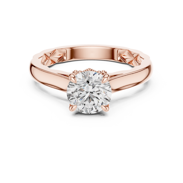 Sophisticated Emerald Cut Classic Lab Grown Diamond Ring