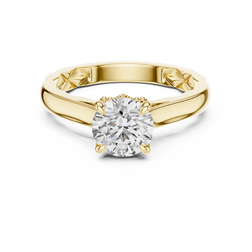 Sophisticated Emerald Cut Classic Lab Grown Diamond Ring