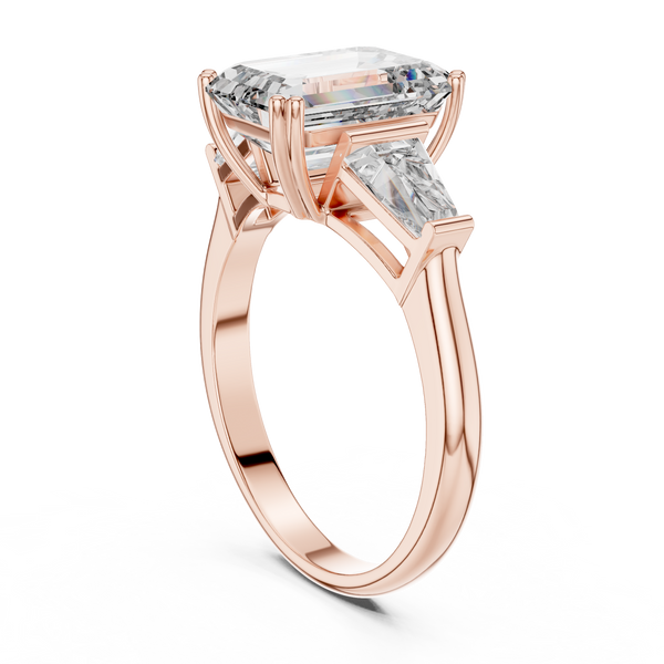Radiant Square Cut Solitaire Lab Grown Diamond Ring