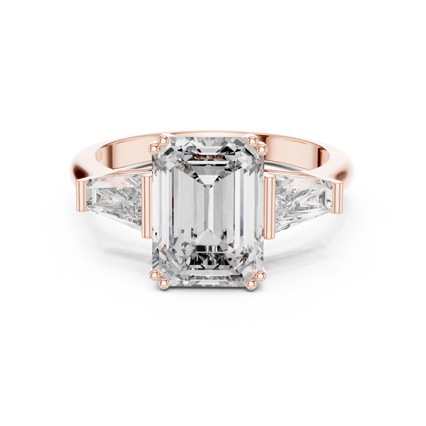 Radiant Square Cut Solitaire Lab Grown Diamond Ring