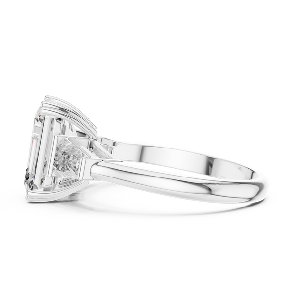 Radiant Square Cut Solitaire Lab Grown Diamond Ring