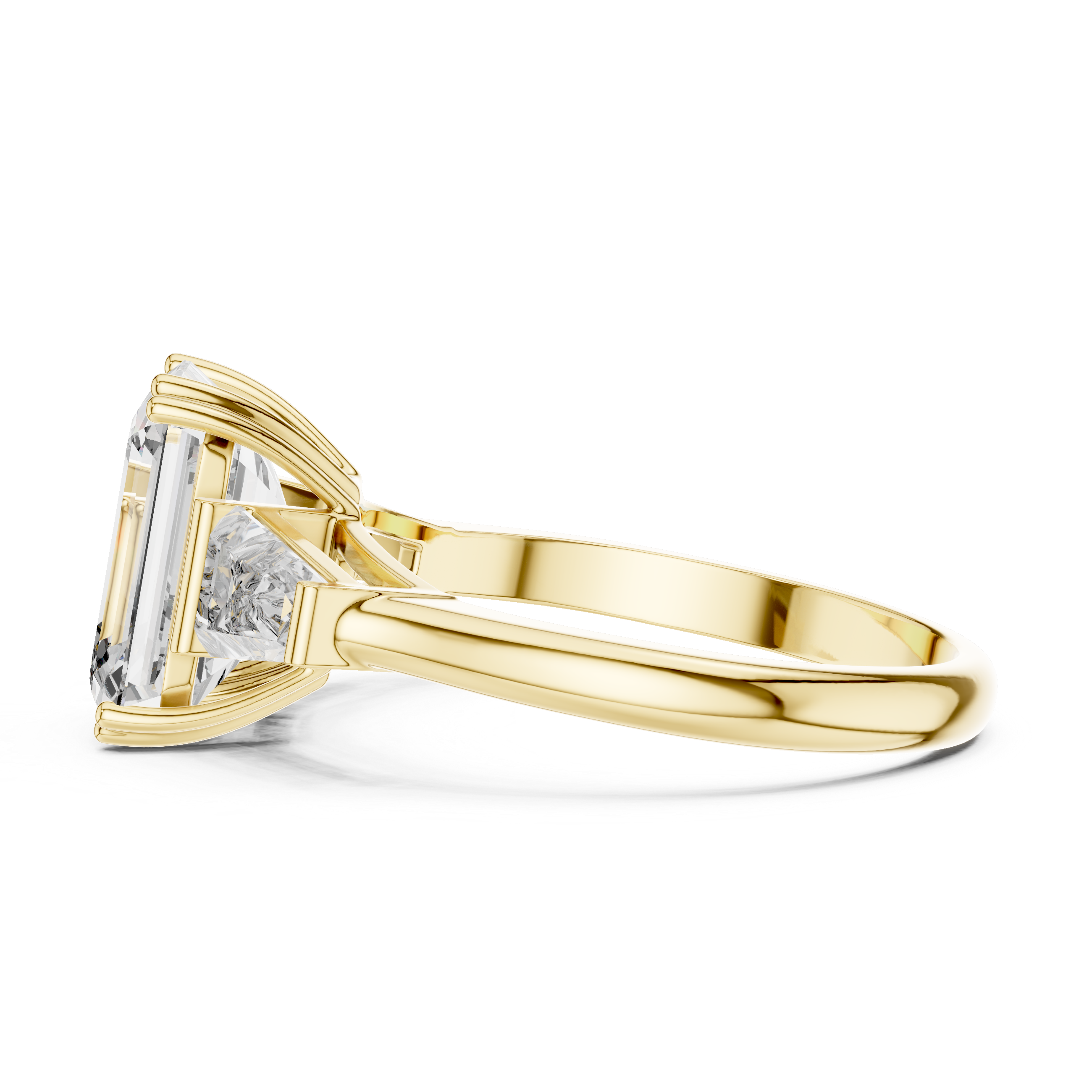 Radiant Square Cut Solitaire Lab Grown Diamond Ring