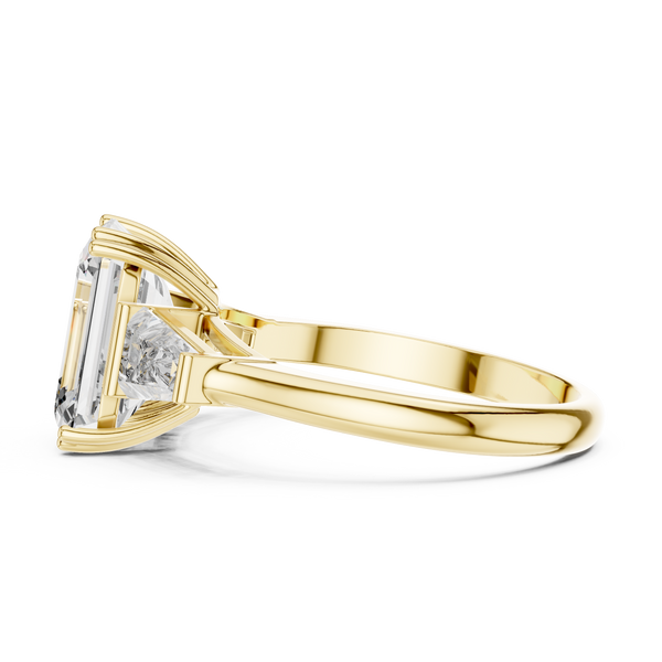 Radiant Square Cut Solitaire Lab Grown Diamond Ring