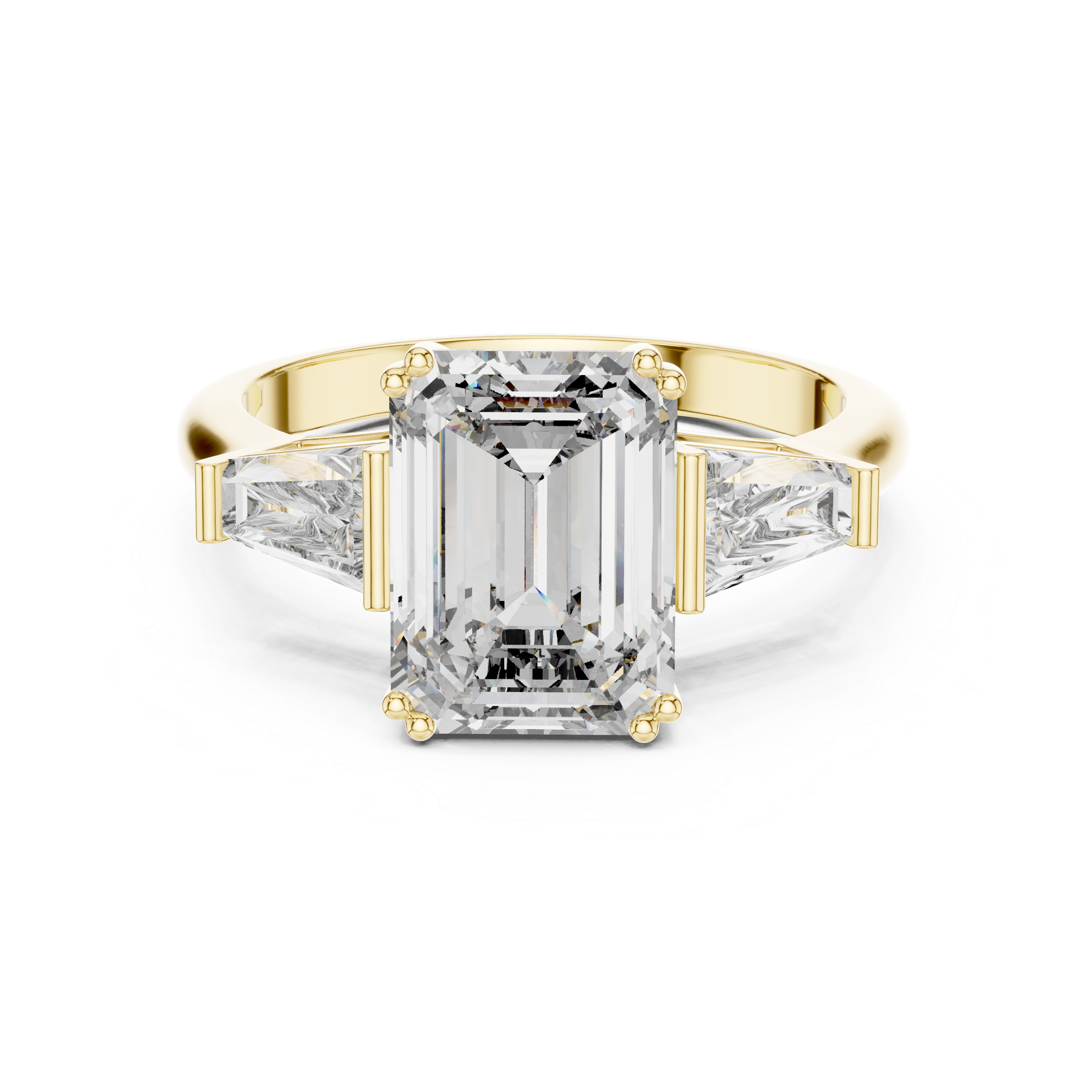 Radiant Square Cut Solitaire Lab Grown Diamond Ring