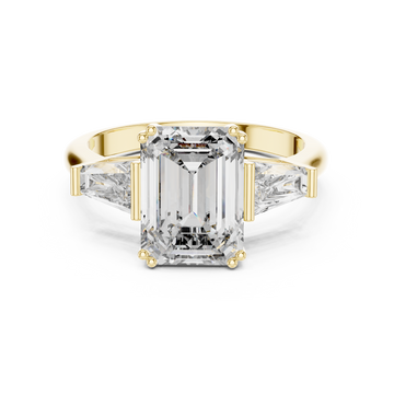 Radiant Square Cut Solitaire Lab Grown Diamond Ring