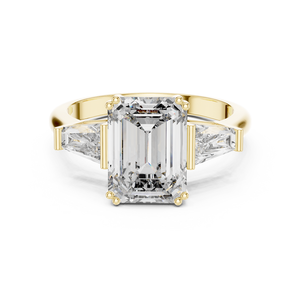 Radiant Square Cut Solitaire Lab Grown Diamond Ring