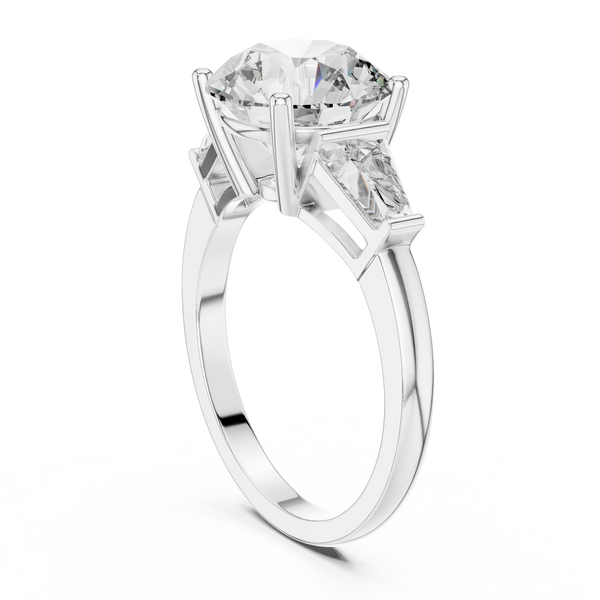 Sparkling Halo Micro Pave Lab Grown Diamond Ring