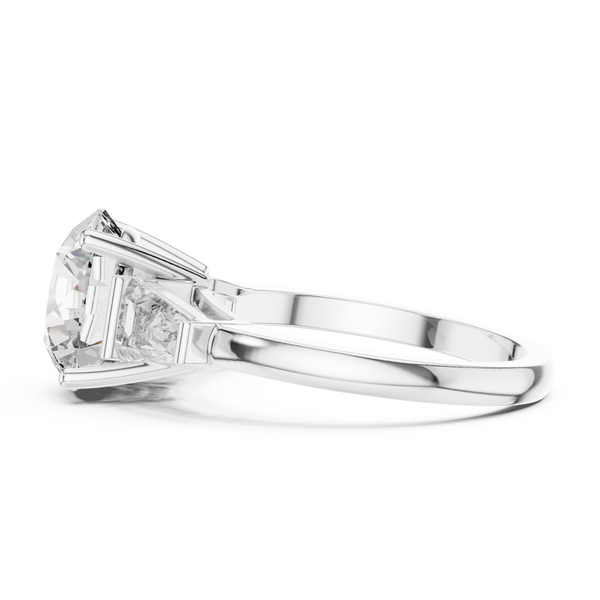 Sparkling Halo Micro Pave Lab Grown Diamond Ring