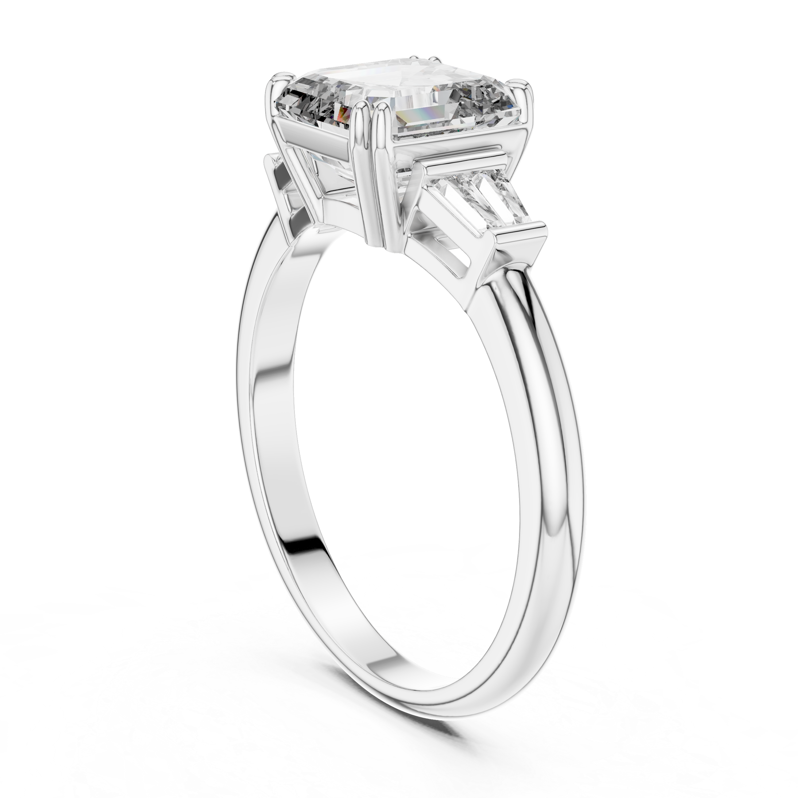Eternal Three Stone Design Lab Grown Diamond Ring