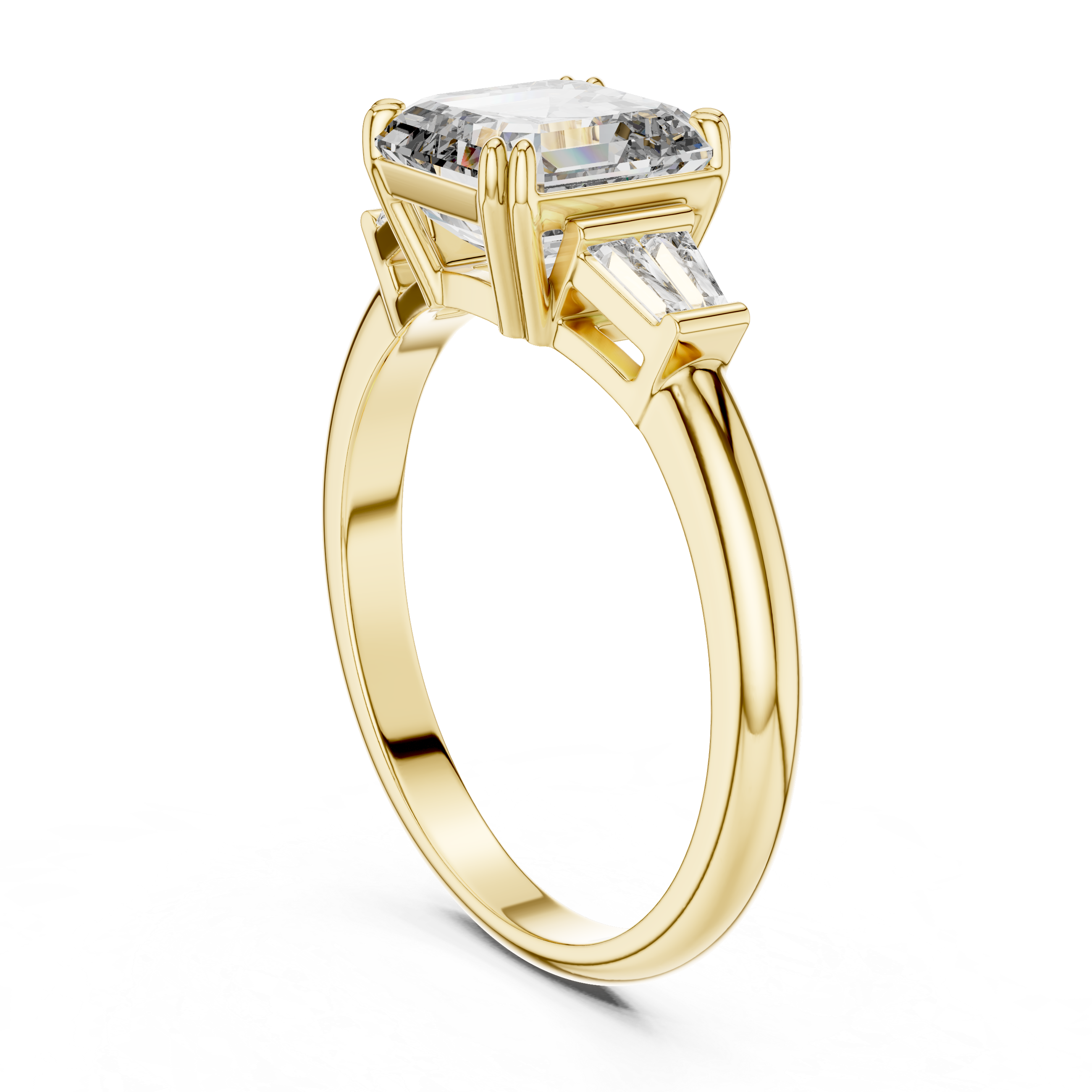 Eternal Three Stone Design Lab Grown Diamond Ring