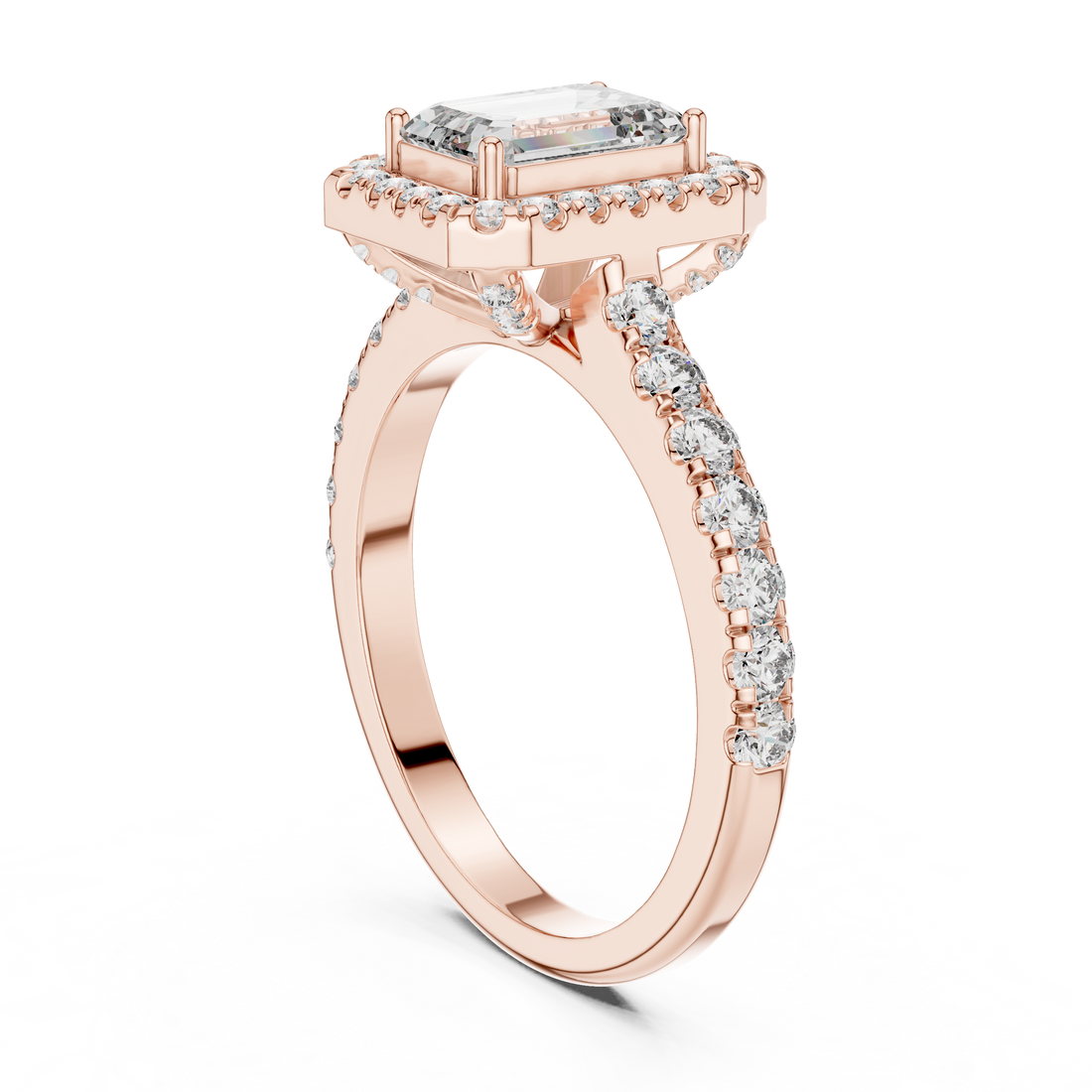 Romantic Delicate Gold Lab Grown Diamond Ring