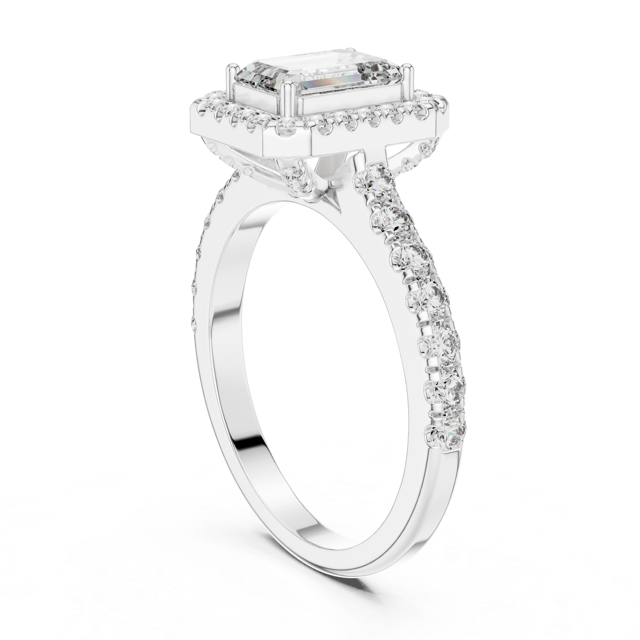 Romantic Delicate Gold Lab Grown Diamond Ring