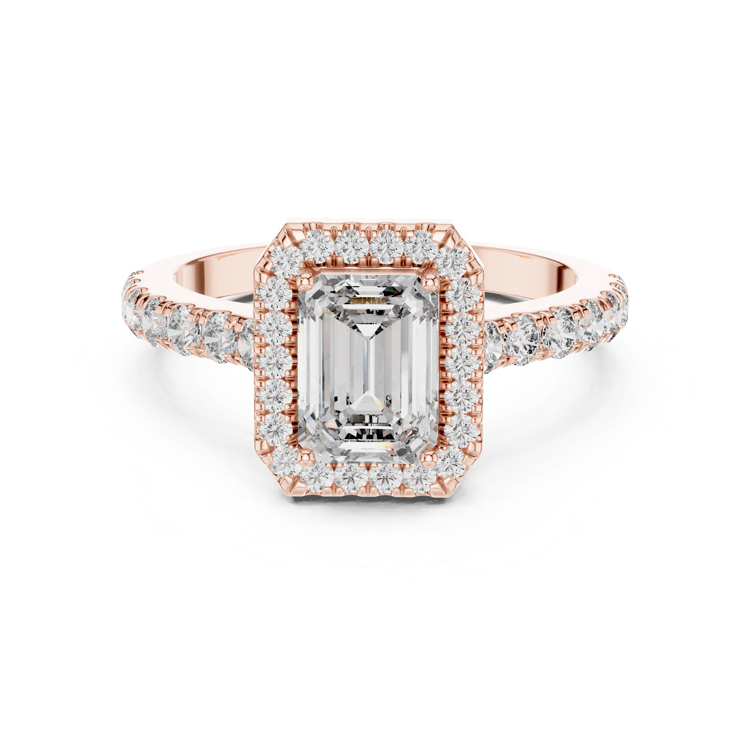 Romantic Delicate Gold Lab Grown Diamond Ring